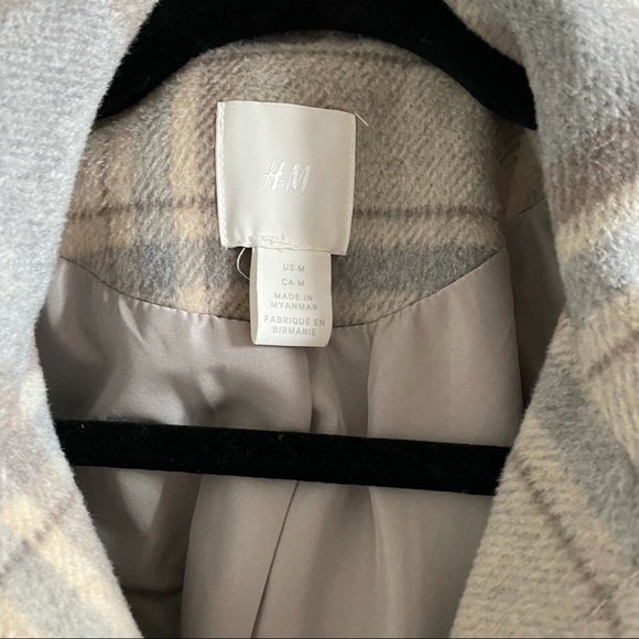 H&M Plaid Tie-Belt Jacket - Picture 9 of 10